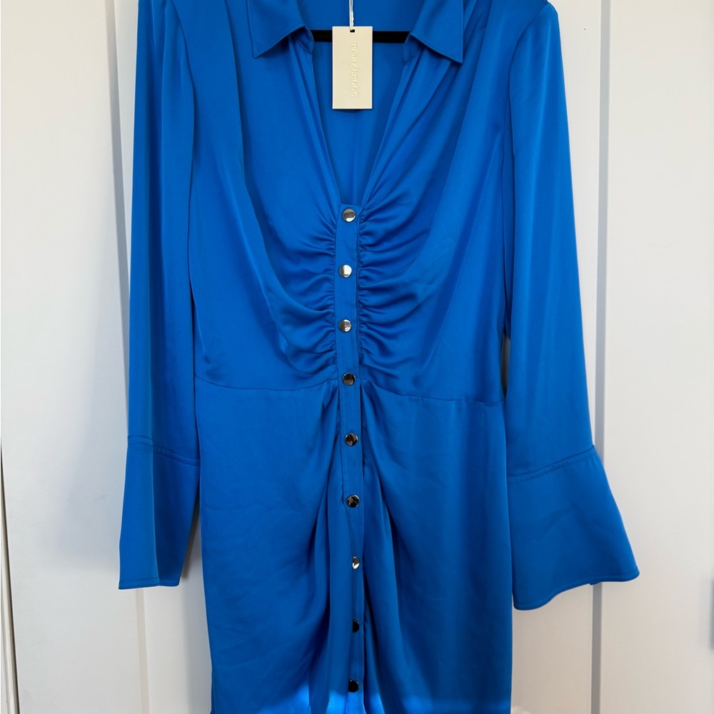 Ramy Brook Katelyn Satin Mini Dress - Picture 4 of 7